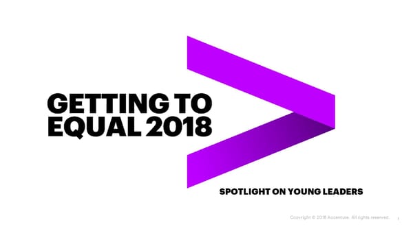 Getting to Equal - Spotlight on Young Female Leaders - Page 1