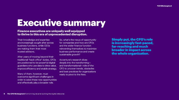 CFO Reimagined | CFO Global Research | Accenture - Page 6