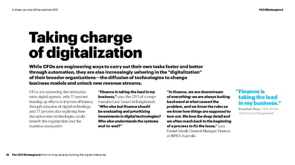 CFO Reimagined | CFO Global Research | Accenture - Page 15