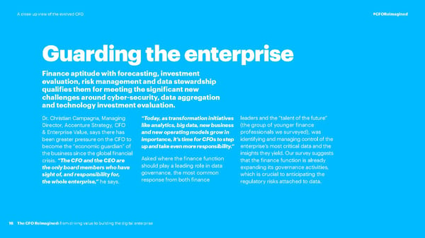 CFO Reimagined | CFO Global Research | Accenture - Page 16