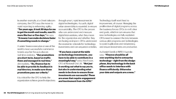 CFO Reimagined | CFO Global Research | Accenture - Page 33