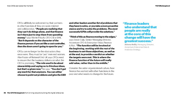 CFO Reimagined | CFO Global Research | Accenture - Page 35