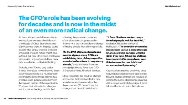 CFO Reimagined | CFO Global Research | Accenture - Page 37