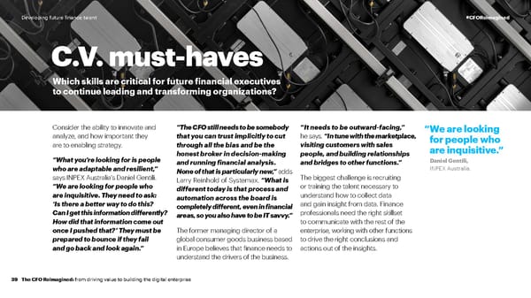 CFO Reimagined | CFO Global Research | Accenture - Page 39