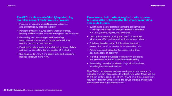 CFO Reimagined | CFO Global Research | Accenture - Page 44