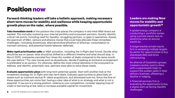 COVID-19: Rebalance for resilience with M&A - Page 8