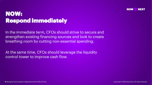 Managing Total Liquidity in Crisis: COVID-19 - Page 8