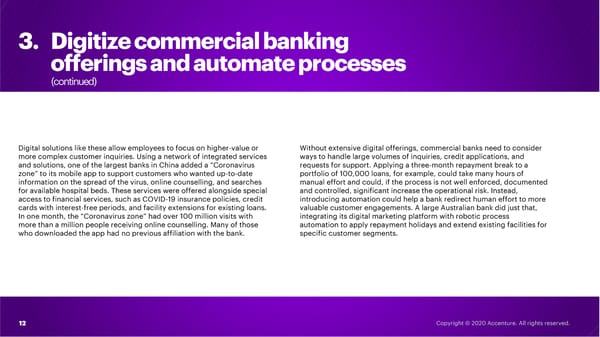 Navigating COVID-19: Commercial Banks - Page 12