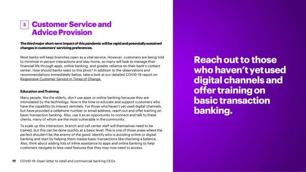 How Banks Can Manage the Business Impact: COVID-19 - Page 17