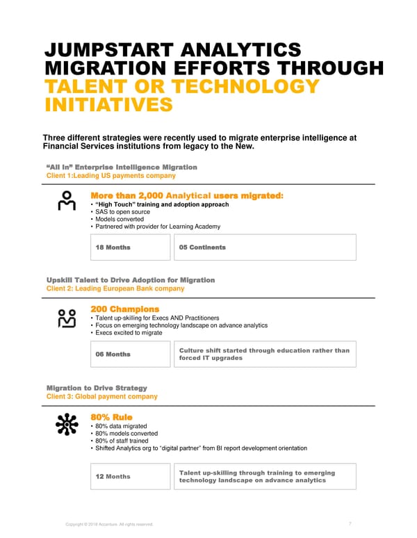 Accelerate Migration of Enterprise Intelligence - Page 7