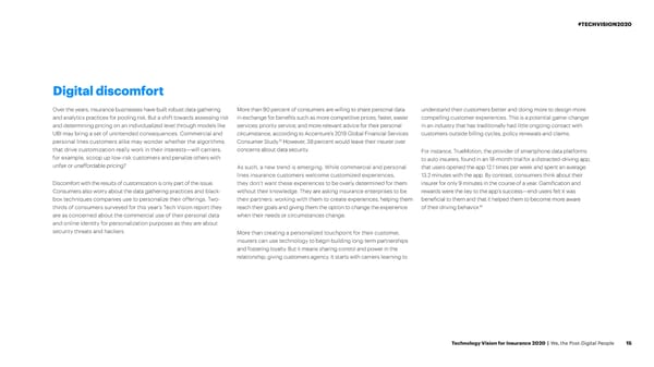 Technology Vision for Insurance 2020 - Page 15