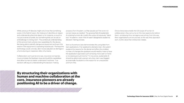 Technology Vision for Insurance 2020 - Page 27