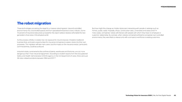 Technology Vision for Insurance 2020 - Page 43