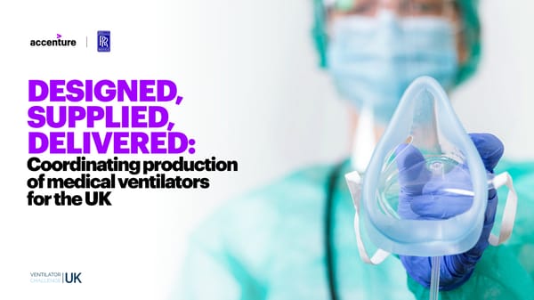 COVID-19: Case Study l UK Medical Ventilators - Page 1